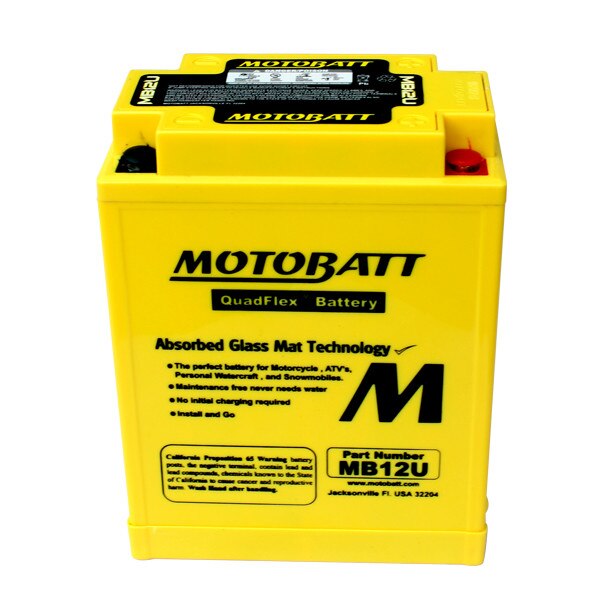 BATTERIA MOTO MOTOBATT AGM MBTX12U 12V 14AH 200A YB12BB2 YTX12BS YTX14H  BQ023