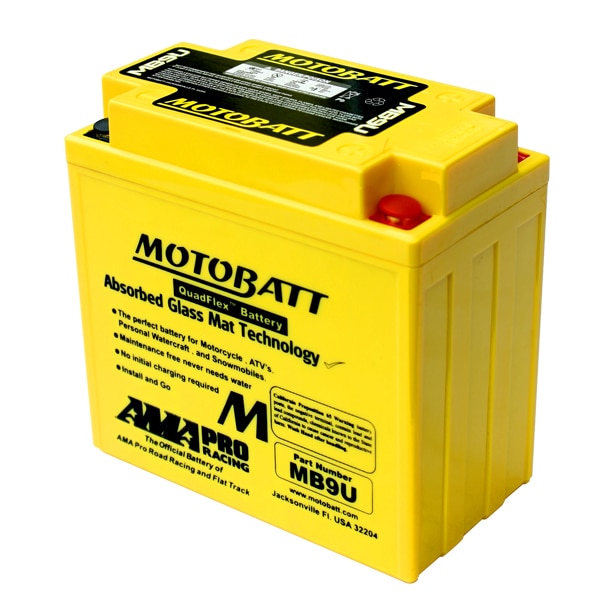 MOTOBATT MBTX9U Motobatt Batería MBTX9U 12 V 10,5 A 160 cobre Factory activado quadflex AGM recargable