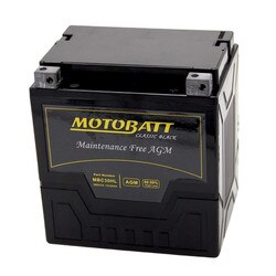 MBC20HL Motobatt Classic Black AGM FA Battery HD Terminal Block