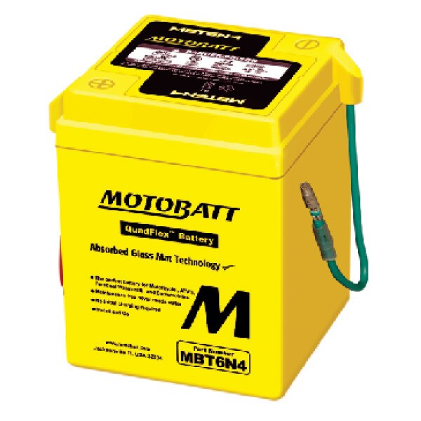 6N4A-4D BATTERIE MOTO 6V 4A