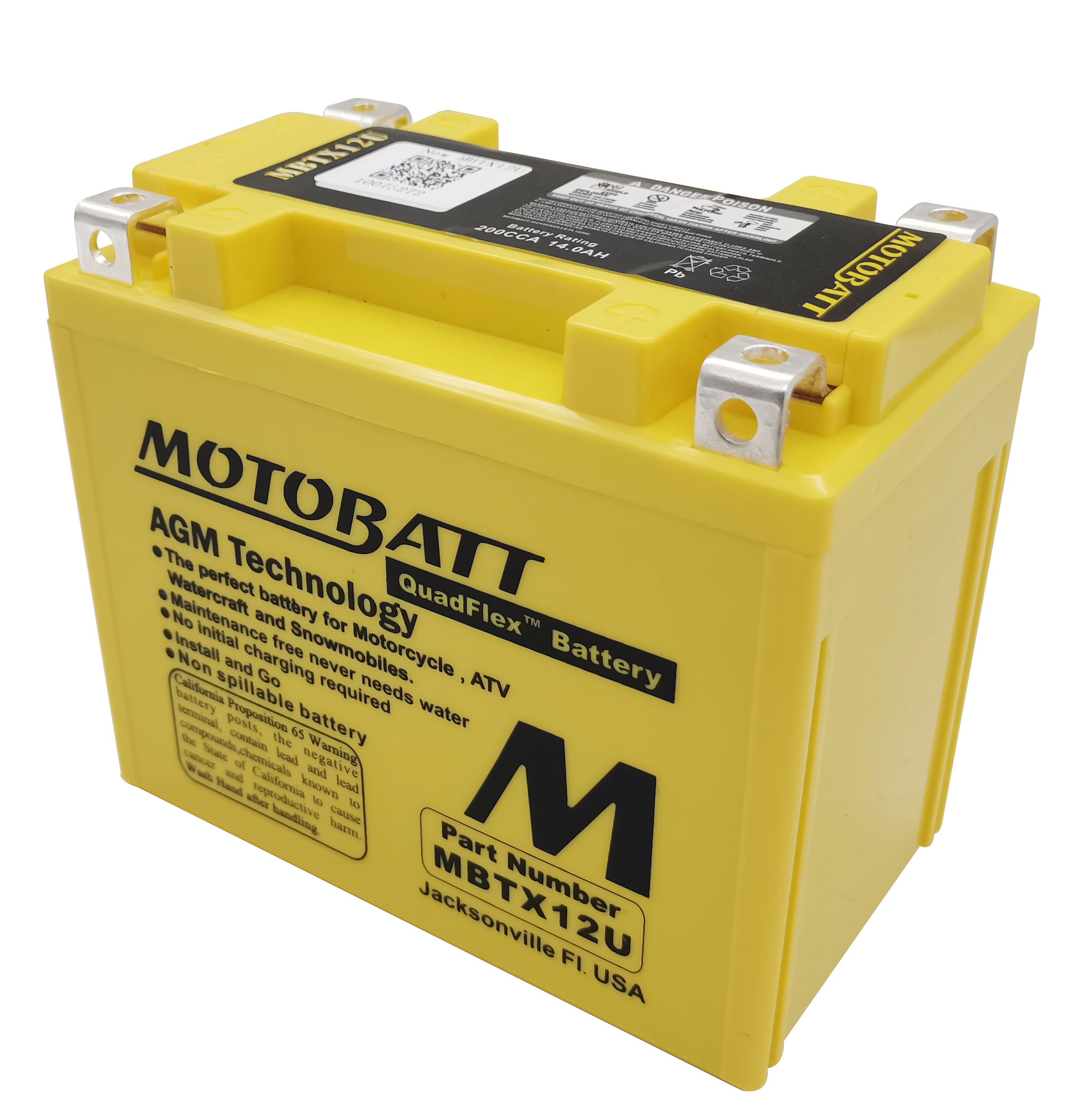 Motobatt MBTZ7S 6.5Ah Battery 