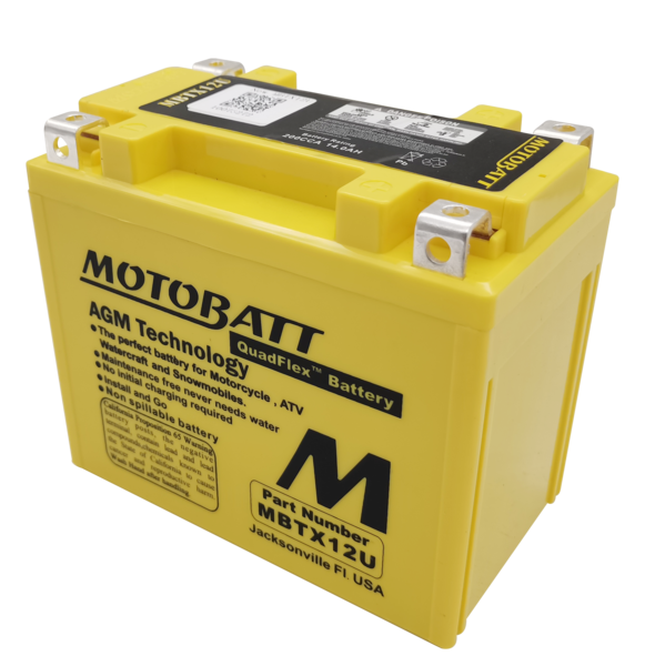 BATTERIA MOTO MOTOBATT AGM MBTX12U 12V 14AH 200A YB12BB2 YTX12BS YTX14H  BQ023