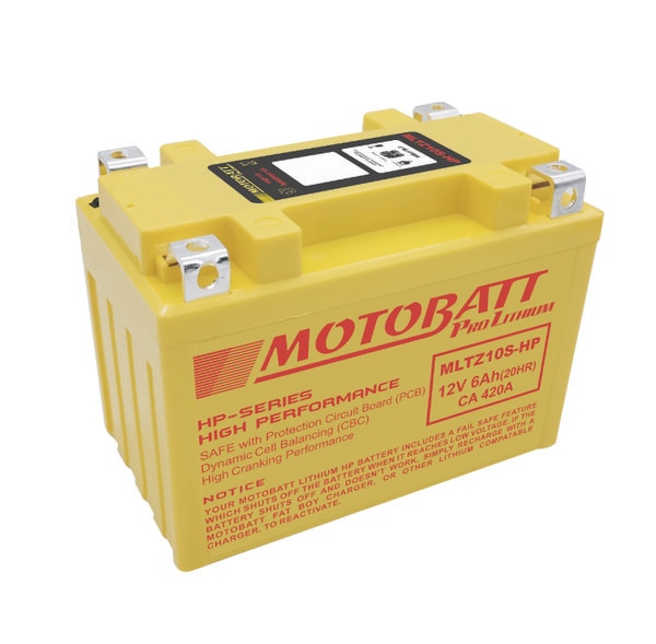 MotoBatt MBTZ10S, Upgrade Yuasa YTZ10S, YTX7A-BS Battery